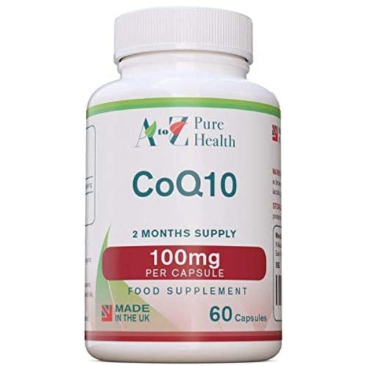 A to Z Pure Health CoQ10 100mg, 60 Capsules