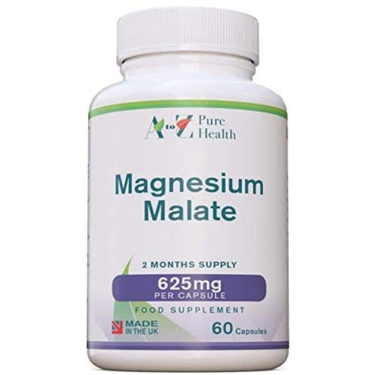 A to Z Pure Health Magnesium Malate 625mg , 60 Capsules